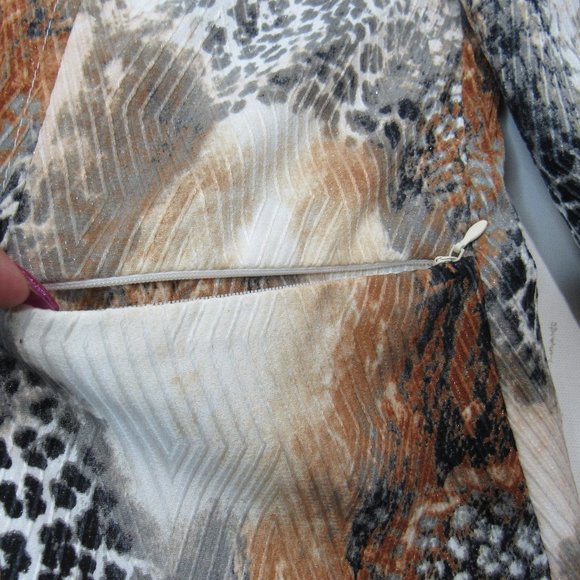 Toni Morgan Women's Button Up Blazer Jacket Cheetah/Leopard Print Size L - Picture 4 of 11